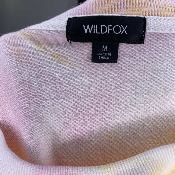 Wildfox Womens Tie Dye Pullover Sweater Pink - Picture 5 of 7